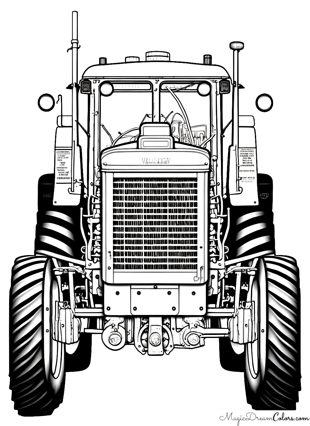 Traktor Kostenlose Malvorlagen | | MagicDreamColors